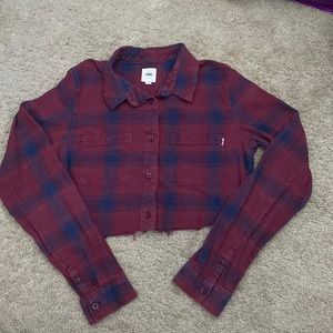 Vintage look, 90’s style crop flannel